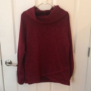 Burgundy athletic sweater